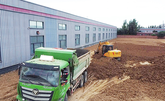 鼎諾物流裝備：銳意進(jìn)取開新局，廠區(qū)新車間開始動(dòng)工建設(shè)